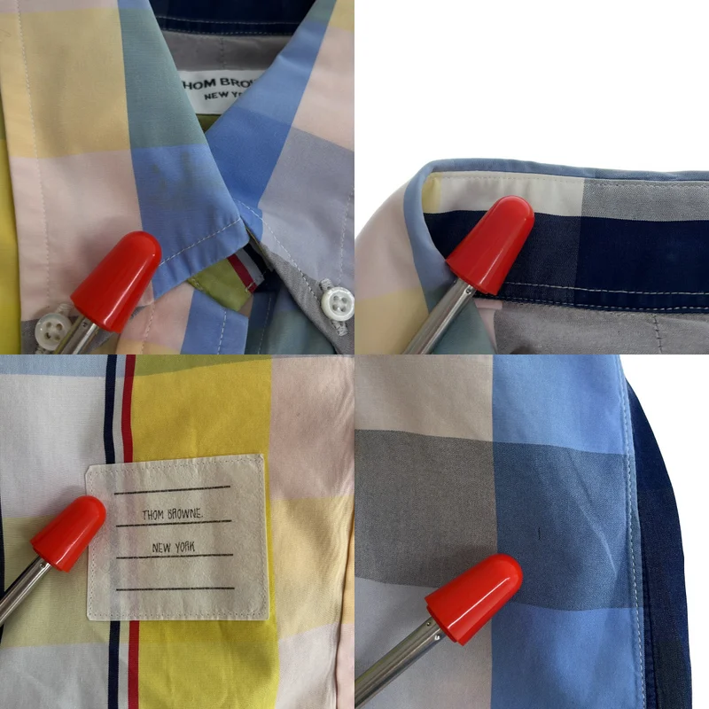 THOM BROWNE / トムブラウン | チェック シャツ ワンピース FDS001AW5556 | 1 | レディース