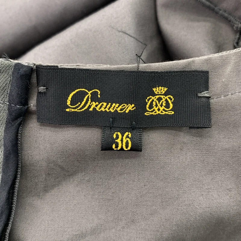 Drawer / ドゥロワー | コットン バックジップ 半袖ワンピース | 36 | レディース