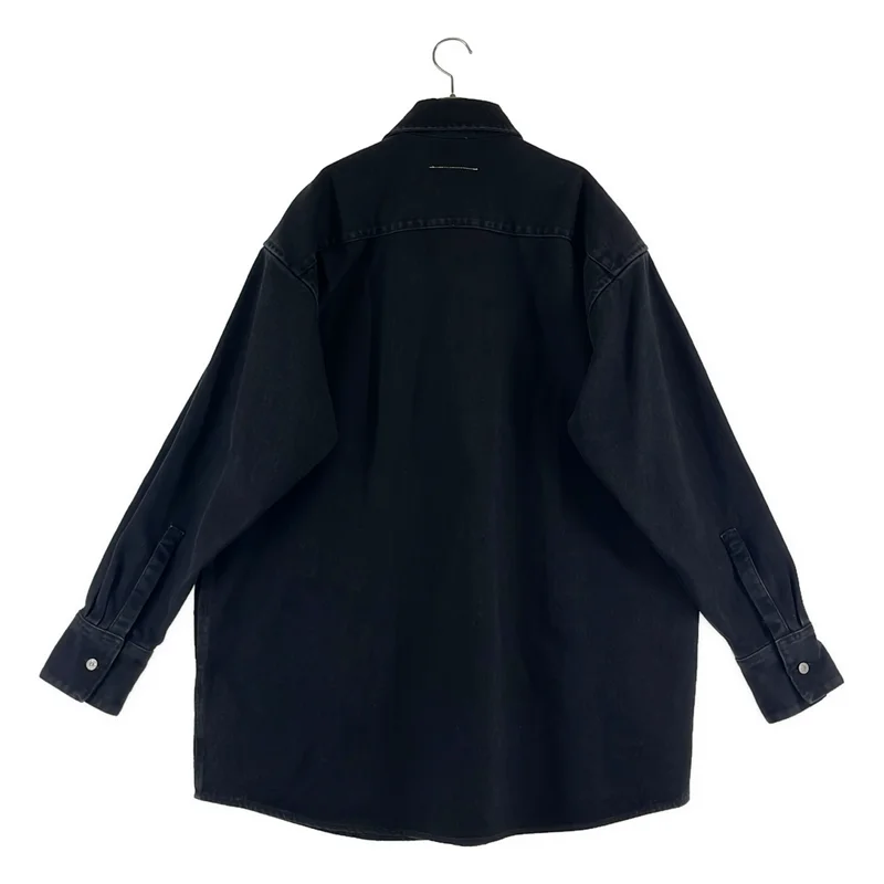 MM6 Maison Margiela / エムエムシックスメゾンマルジェラ | 2022AW | ビジュー装飾 オーバーサイズ ロングデニムジャケット | 42 | レディース