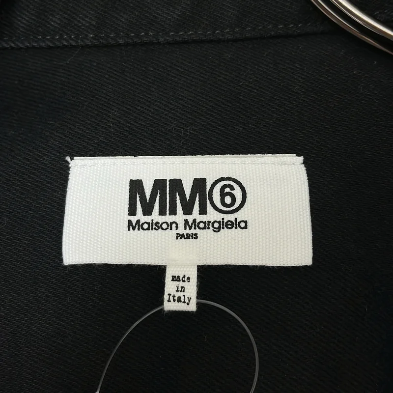 MM6 Maison Margiela / エムエムシックスメゾンマルジェラ | 2022AW | ビジュー装飾 オーバーサイズ ロングデニムジャケット | 42 | レディース