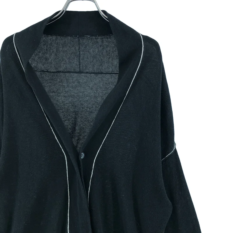 Y's / ワイズヨウジヤマモト | 2018SS | コットン リネン ライン Vネックカーディガン | 2 | レディース
