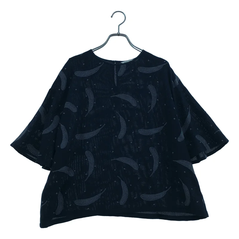 mina perhonen / ミナペルホネン | 2023SS | feather dance Tシャツ_半袖 abs1245 | 38 | レディース