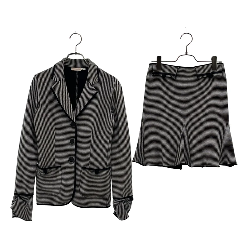 EMPORIO ARMANI / エンポリオアルマーニ | セットアップ ニット テーラード ジャケット / バックジップ スカート | 40 | レディース