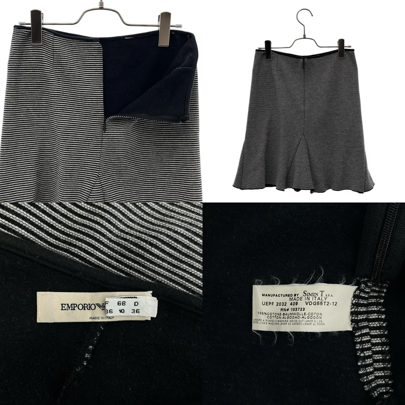 EMPORIO ARMANI / エンポリオアルマーニ | セットアップ ニット テーラード ジャケット / バックジップ スカート | 40 | レディース