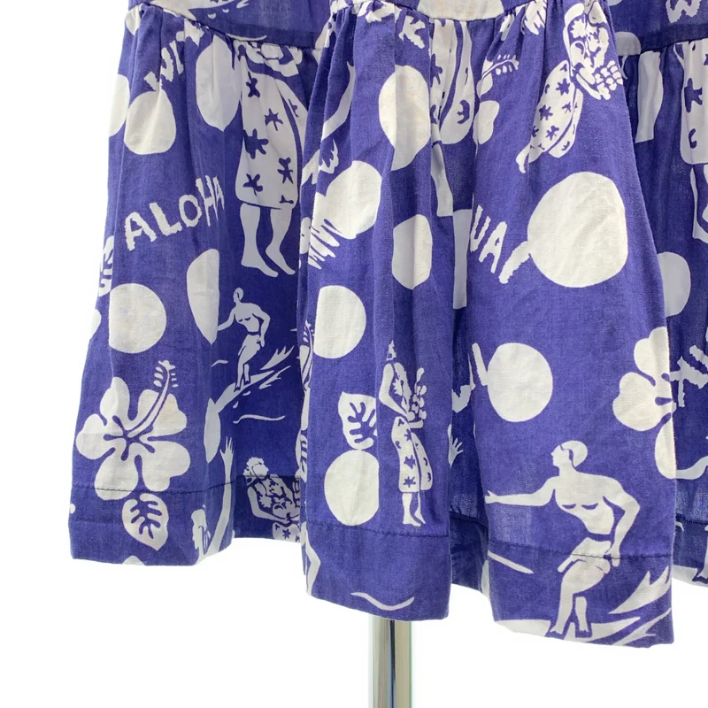COMME des GARCONS COMME des GARCONS / コムコム | 2013SS | 製品洗い加工 プリント ギャザー スカート | XS | レディース