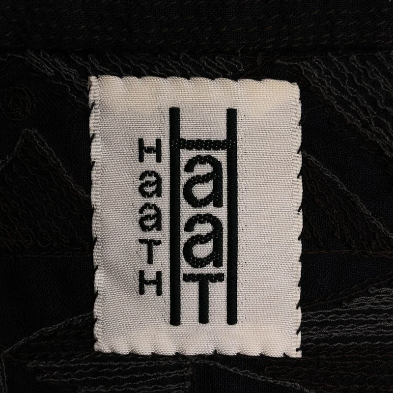 HaaT ISSEY MIYAKE / ハートイッセイミヤケ | コットン ジオメトリック 刺しゅう スタンドカラージャケット | 2 | レディース