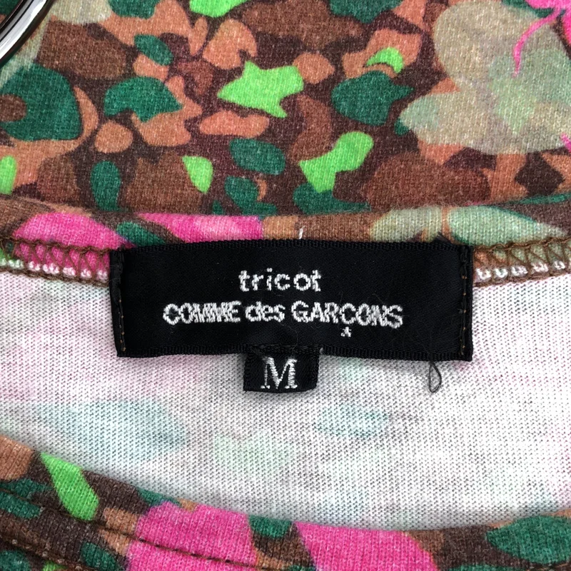 tricot COMME des GARCONS / トリココムデギャルソン | 2013AW | コットン 袖切替 プリント カットソー | M | レディース