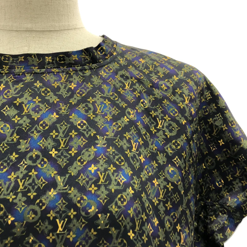 Louis Vuitton / ルイヴィトン | モノグラム 総柄デザイン シルク ブラウス シャツ | 36 | レディース