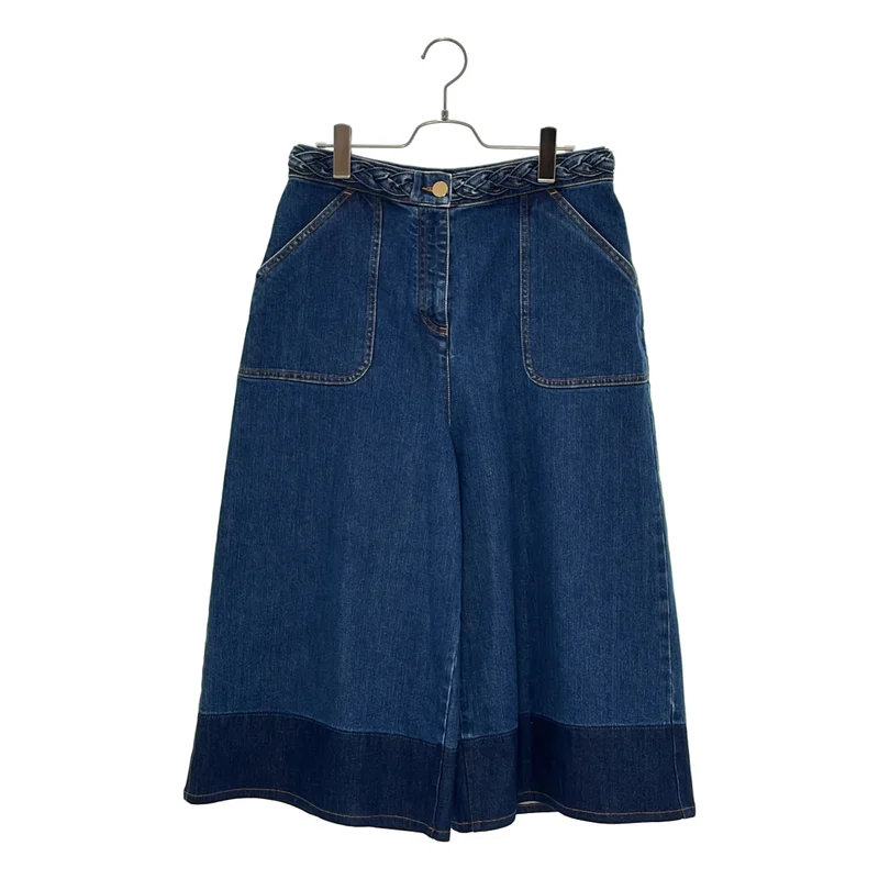 VALENTINO / ヴァレンティノ | バイカラー デニム ワイドパンツ | 29 | レディース