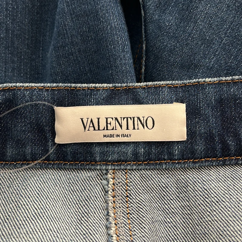 VALENTINO / ヴァレンティノ | バイカラー デニム ワイドパンツ | 29 | レディース