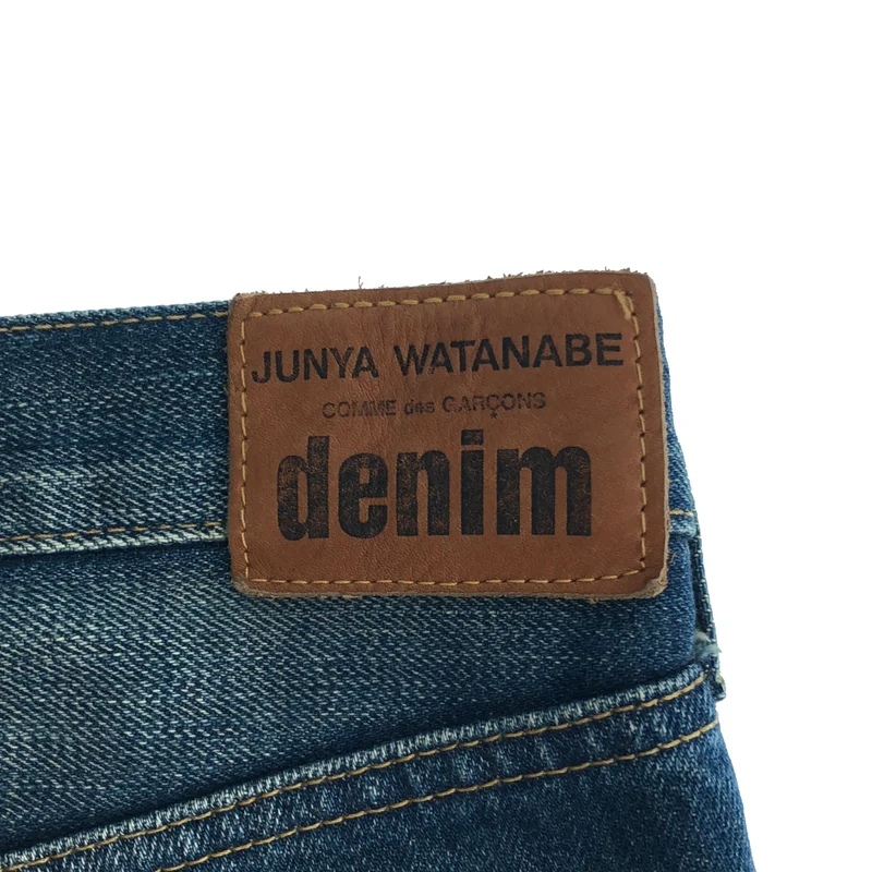 JUNYA WATANABE COMME des GARCONS / ジュンヤワタナベ | 2013AW | パッチワーク ボタンフライ デニムパンツ | XS | メンズ