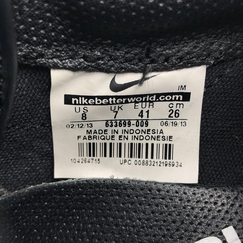 BLACK COMME des GARCONS / ブラックコムデギャルソン | × NIKE レザー スニーカー | 26 | メンズ