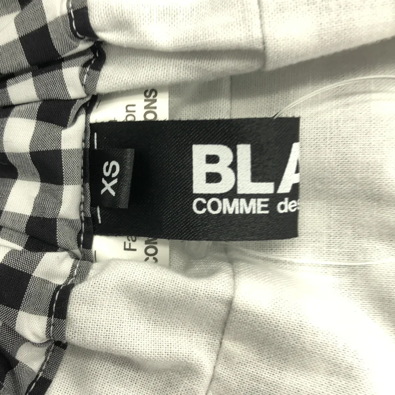 BLACK COMME des GARCONS / ブラックコムデギャルソン | 2024SS | コットン チェック 変形ティアードスカート | XS | レディース