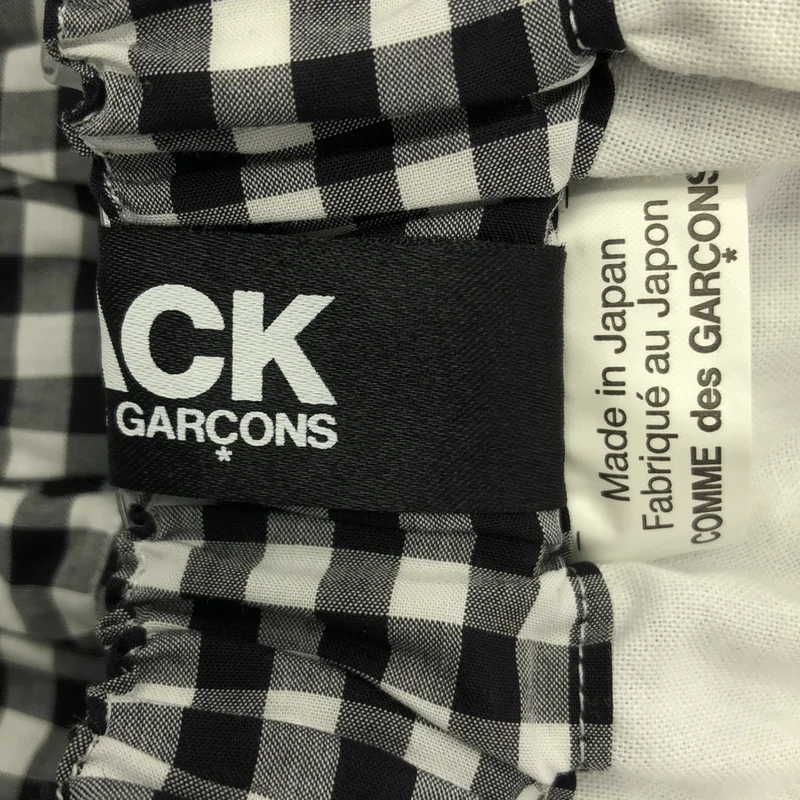 BLACK COMME des GARCONS / ブラックコムデギャルソン | 2024SS | コットン チェック 変形ティアードスカート | XS | レディース