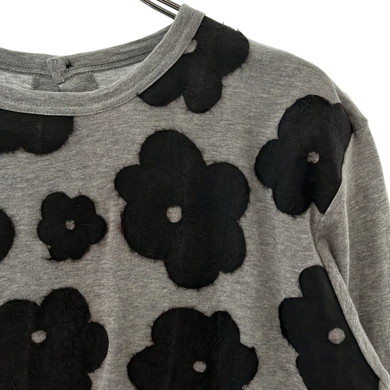 tao COMME des GARCONS / タオコムデギャルソン | 2022SS | フラワーパッチハーフスリーブTシャツ TI-T014 | S | レディース