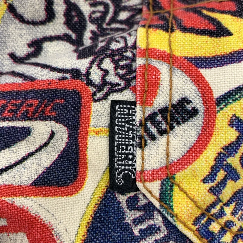 HYSTERIC GLAMOUR / ヒステリックグラマー | 総柄 ロゴボタン パンツ