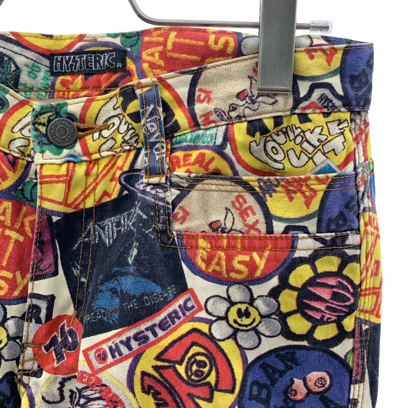 HYSTERIC GLAMOUR / ヒステリックグラマー | 総柄 ロゴボタン パンツ | S | レディース