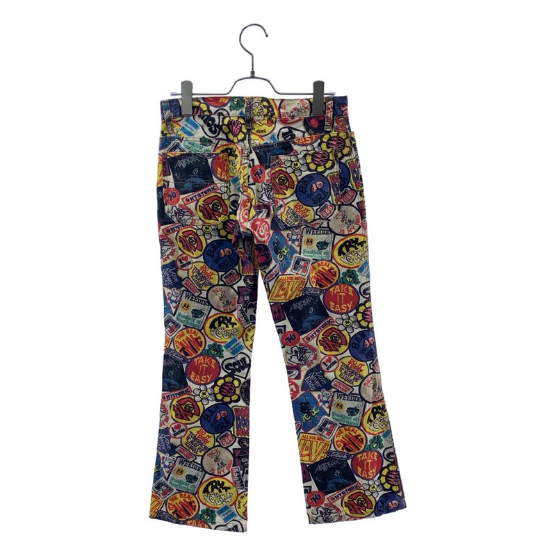 HYSTERIC GLAMOUR / ヒステリックグラマー | 総柄 ロゴボタン パンツ | S | レディース