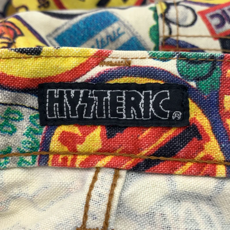 HYSTERIC GLAMOUR / ヒステリックグラマー | 総柄 ロゴボタン パンツ | S | レディース