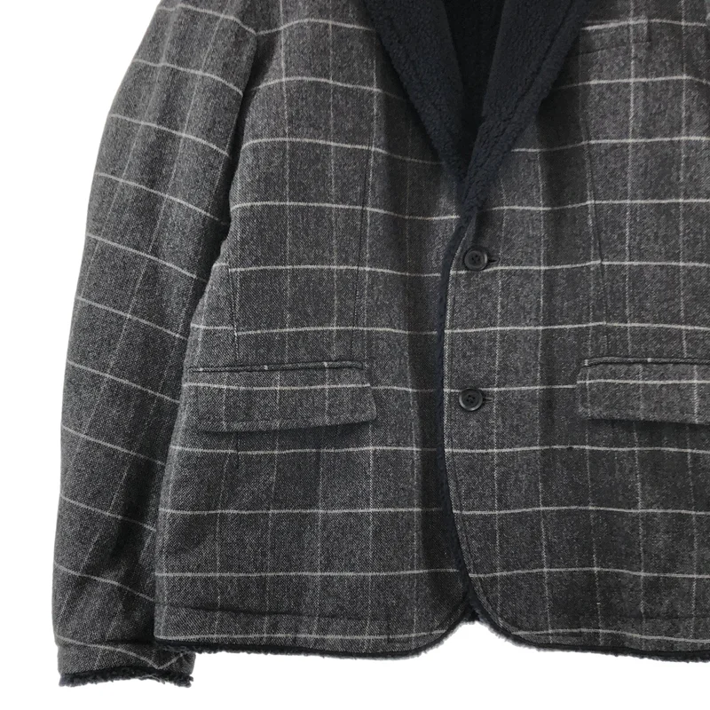 kolor BEACON / カラービーコン | Windowpane Boa Jacket ウィンドウペーン ボアジャケット | 3 | メンズ