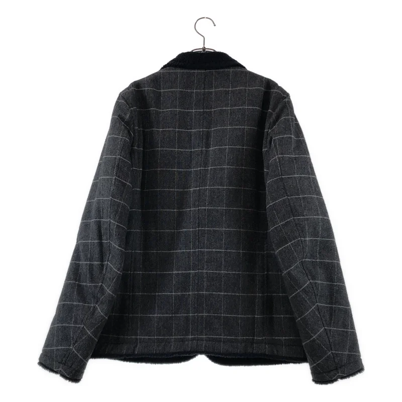 kolor BEACON / カラービーコン | Windowpane Boa Jacket ウィンドウペーン ボアジャケット | 3 | メンズ