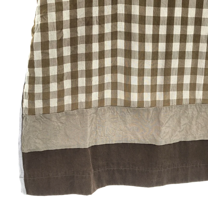 tricot COMME des GARCONS / トリココムデギャルソン | 2001SS | 製品染め チェック切替 クルーネックカットソー |