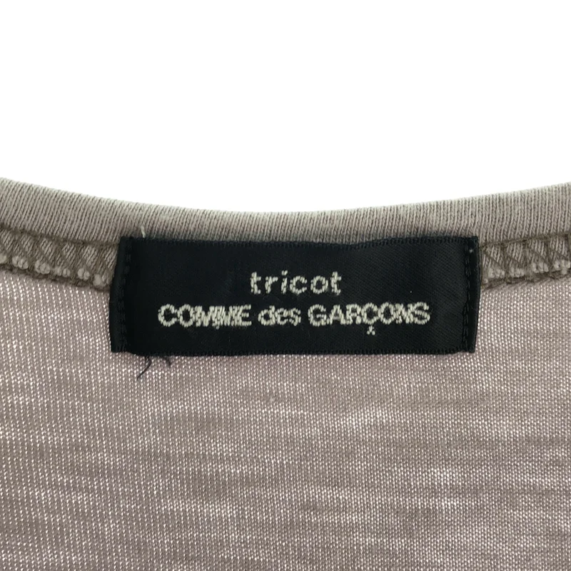 tricot COMME des GARCONS / トリココムデギャルソン | 2001SS | 製品染め チェック切替 クルーネックカットソー |