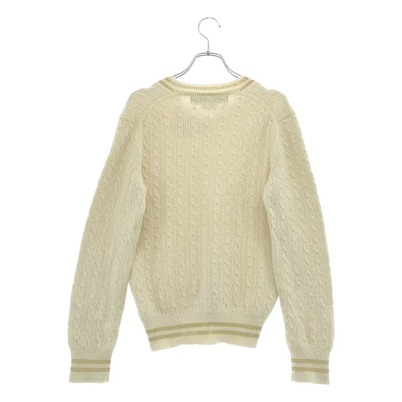 COMME des GARCONS HOMME PLUS / コムデギャルソンオムプリュス | 2007SS | ウール Vネック ケーブル ニット | S | メンズ