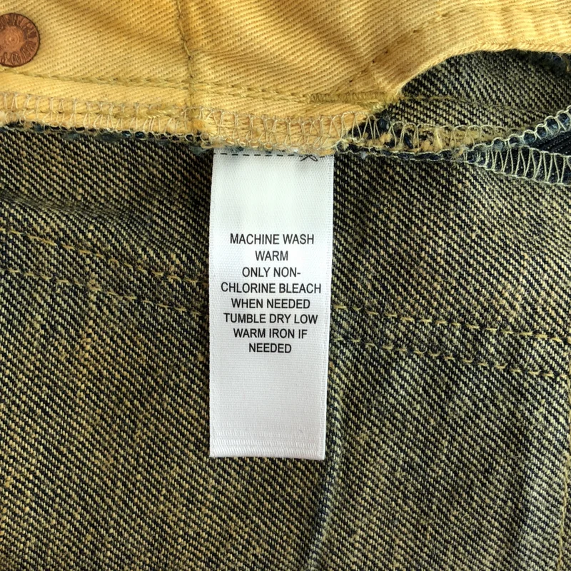 RRL / ダブルアールエル | ダメージ リペア加工 ストレートデニムパンツ | 30 | メンズ