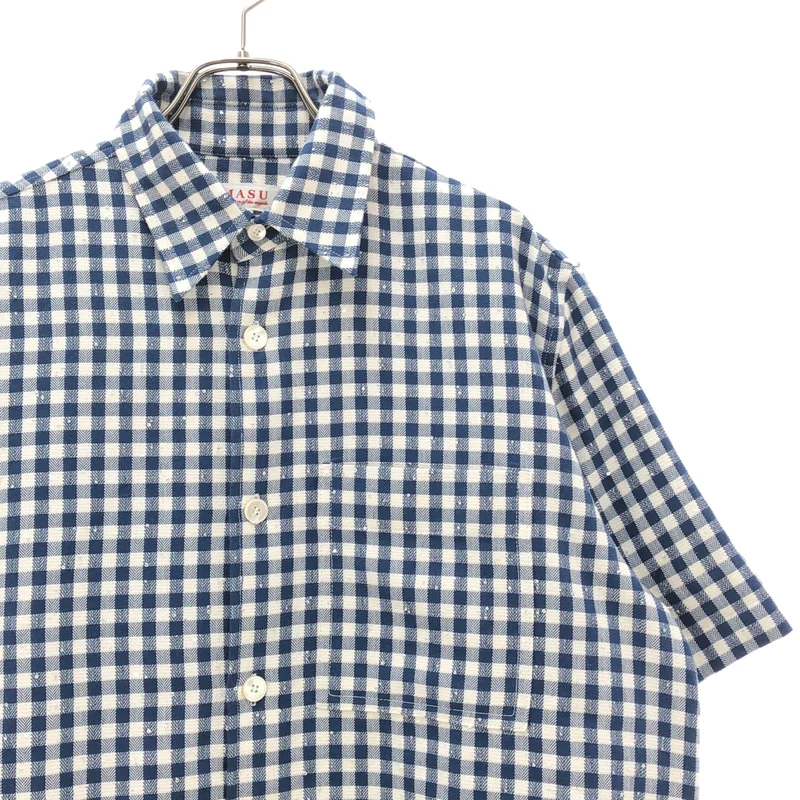 MASU / エムエーエスユー | 2026SS | SPARKLING PLAID HALF SLEEVE SHIRT / コットン チェック ラメ ハーフスリーブシャツ | 46 | メンズ