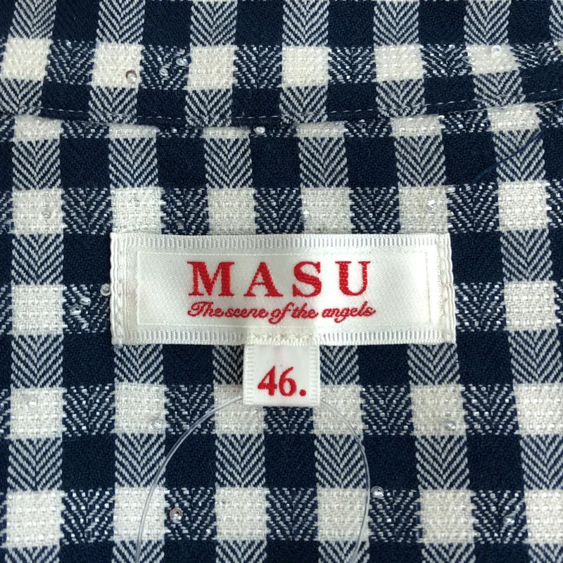 MASU / エムエーエスユー | 2026SS | SPARKLING PLAID HALF SLEEVE SHIRT / コットン チェック ラメ ハーフスリーブシャツ | 46 | メンズ
