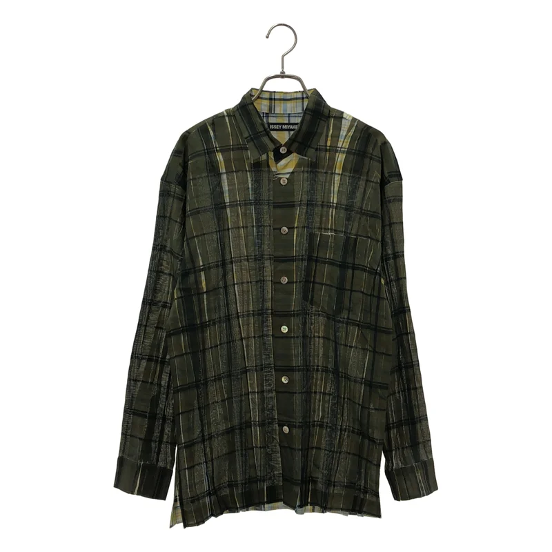 ISSEY MIYAKE MEN / イッセイミヤケメン | 2010SS | プリーツ チェックシャツ | M | メンズ