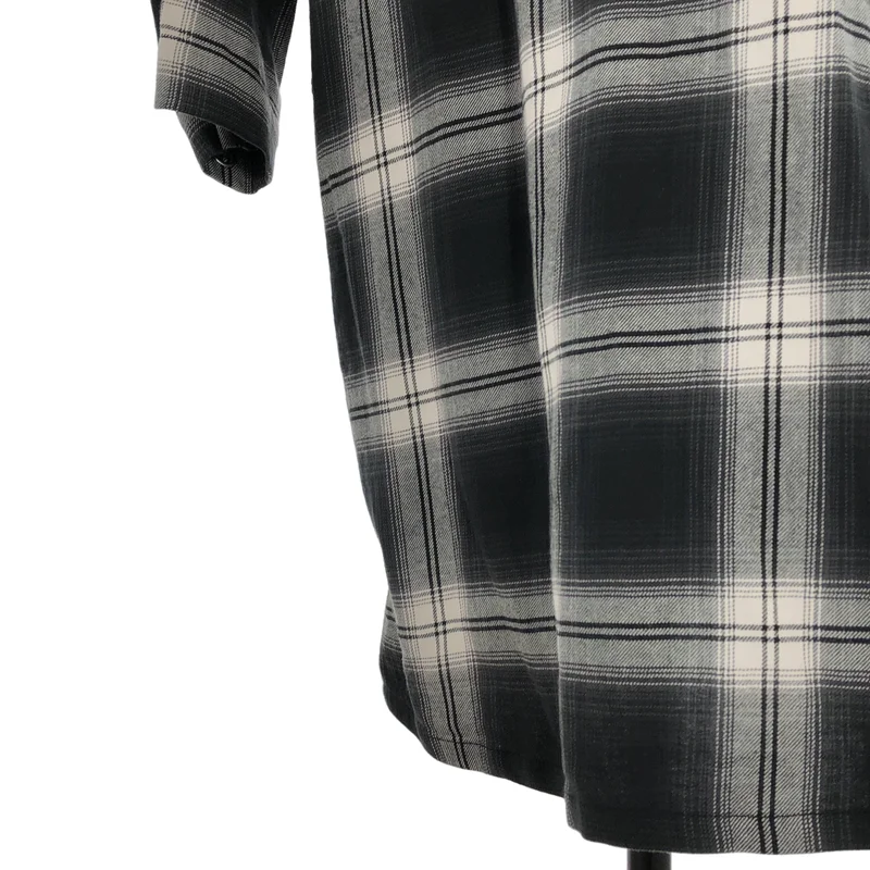 TAKAHIROMIYASHITA The Soloist / タカヒロミヤシタザソロイスト | 2023SS | MEDICAL GOWN SHIRT / コットン チェック メディカル ガウンシャツ | 46 | メンズ