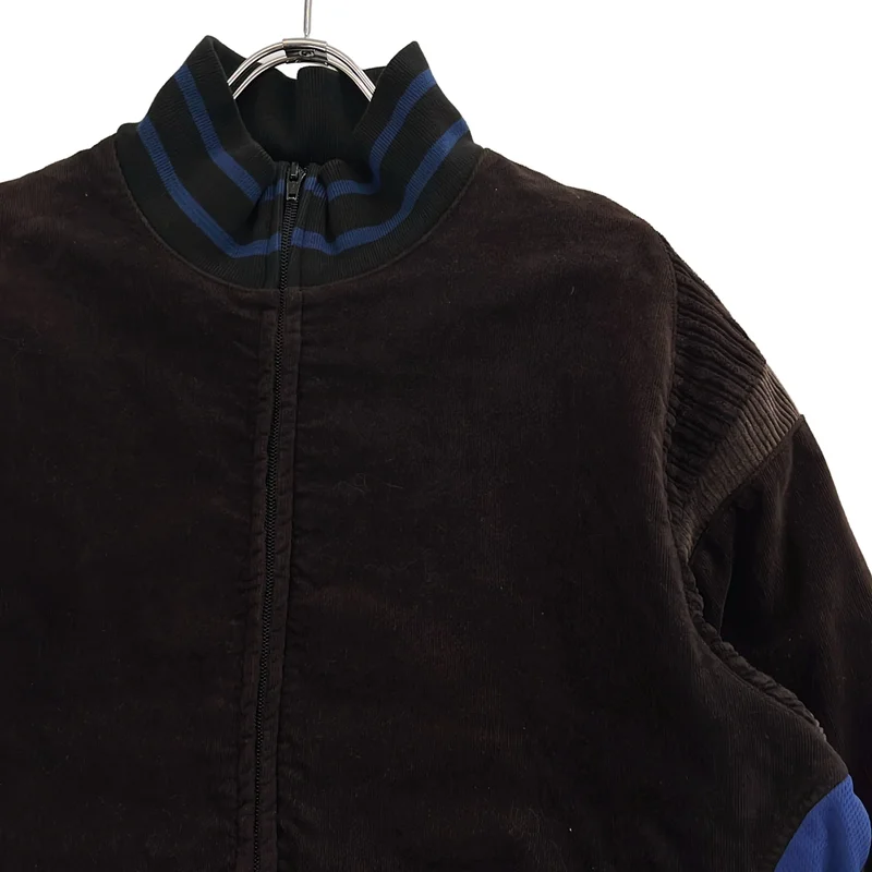 COMME des GARCONS SHIRT / コムデギャルソンシャツ | 2005AW | コーデュロイ 切替 ロゴプリント トラックジャケット | M | メンズ