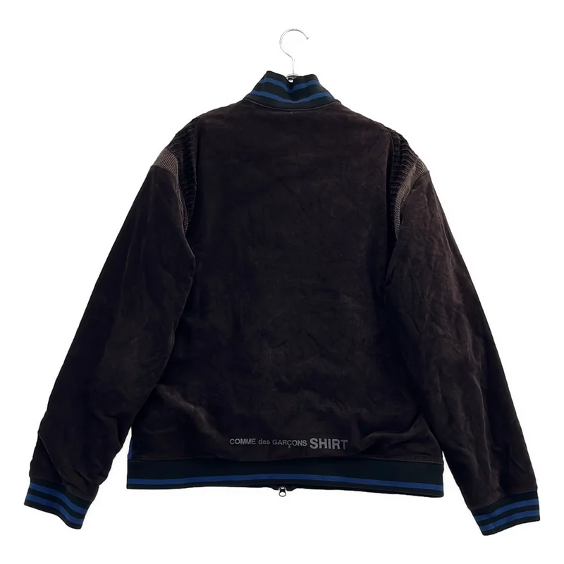 COMME des GARCONS SHIRT / コムデギャルソンシャツ | 2005AW | コーデュロイ 切替 ロゴプリント トラックジャケット | M | メンズ