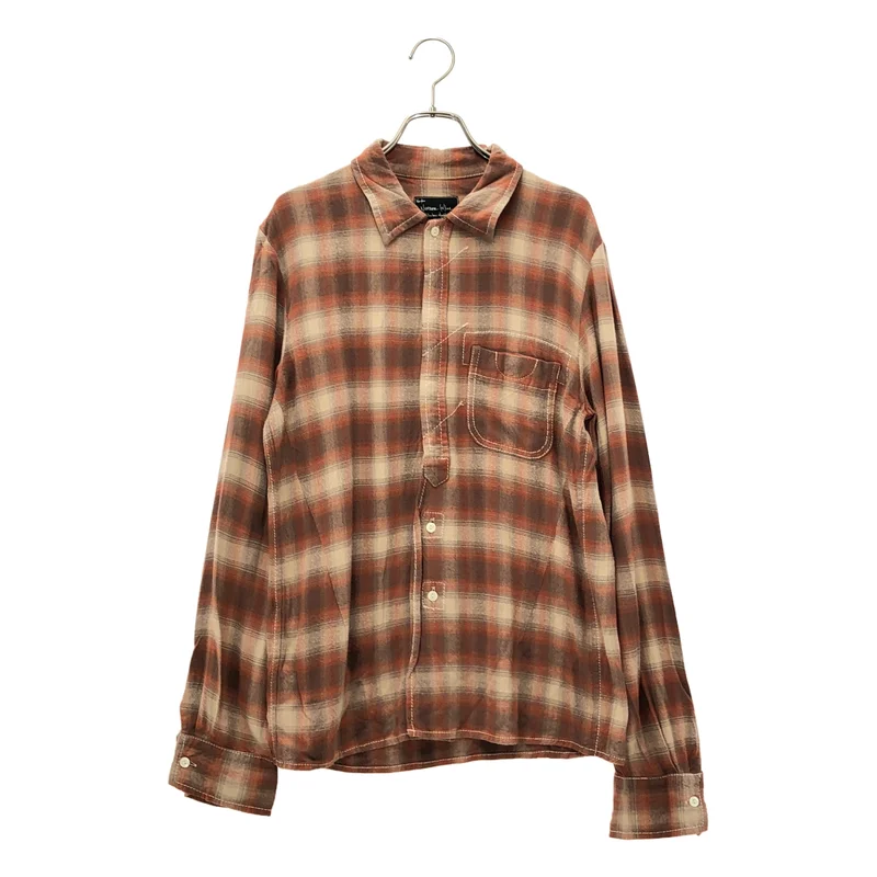 NUMBER NINE / ナンバーナイン​ | 2008AW | オンブレチェック レーヨン シャツ_長袖 F08-NS007 | 3 | メンズ