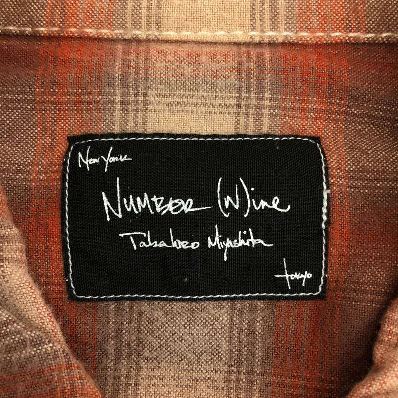NUMBER NINE / ナンバーナイン​ | 2008AW | オンブレチェック レーヨン シャツ_長袖 F08-NS007 | 3 | メンズ
