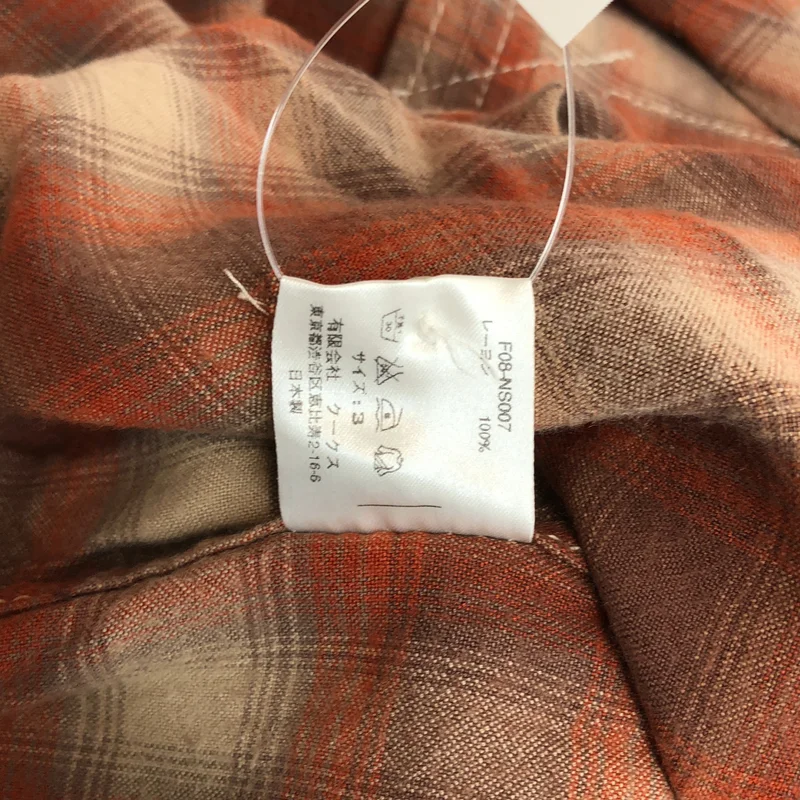 NUMBER NINE / ナンバーナイン​ | 2008AW | オンブレチェック レーヨン シャツ_長袖 F08-NS007 | 3 | メンズ