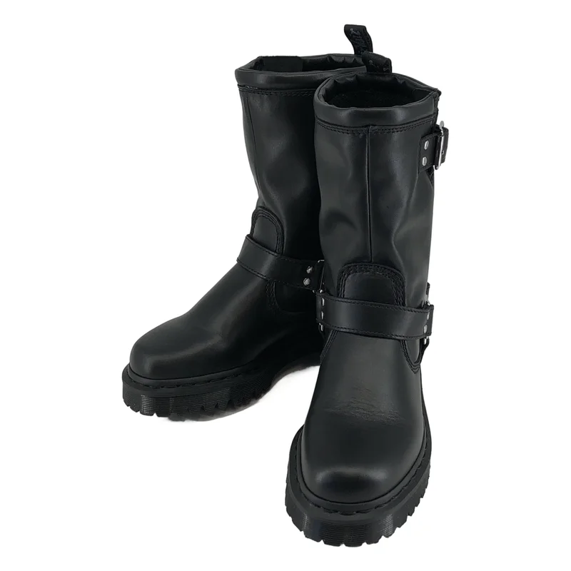 Dr.Martens / ドクターマーチン | ANISTONE HI / レザー リガー ロングブーツ | UK4 | レディース