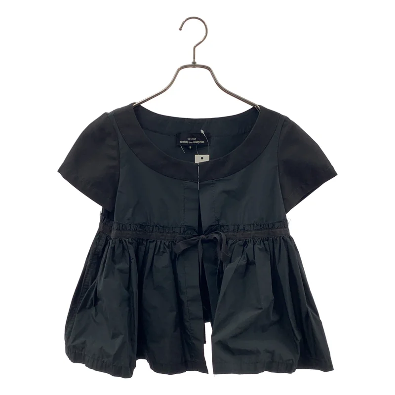 tricot COMME des GARCONS / トリココムデギャルソン | 2007SS | ポリエステル 切替 ペプラム ブラウス | S | レディース