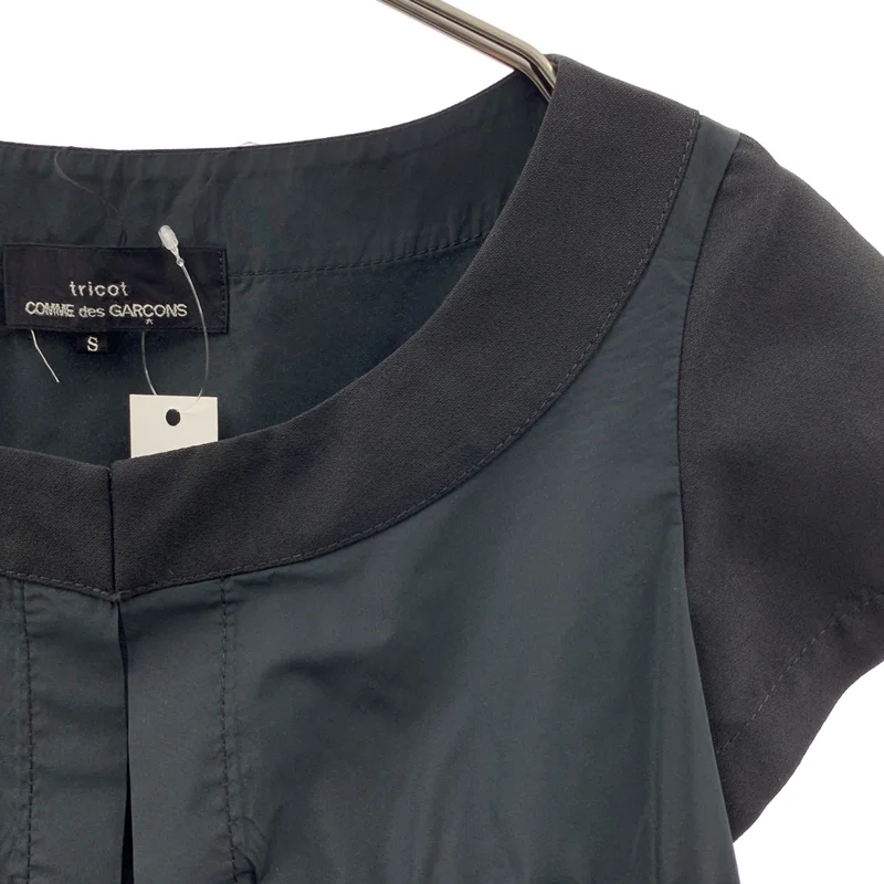 tricot COMME des GARCONS / トリココムデギャルソン | 2007SS | ポリエステル 切替 ペプラム ブラウス | S | レディース