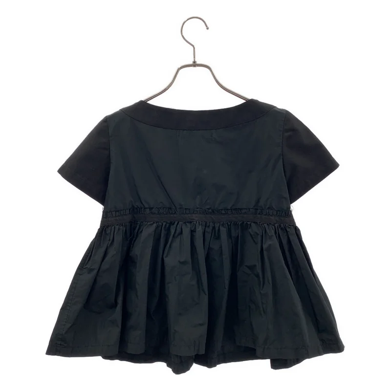 tricot COMME des GARCONS / トリココムデギャルソン | 2007SS | ポリエステル 切替 ペプラム ブラウス | S | レディース