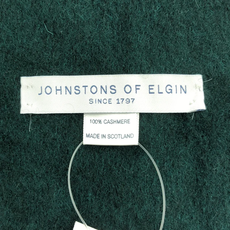 JOHNSTONS OF ELGIN / ジョンストンズオブエルガン | cashmere 100％ / カシミヤ フリンジ 大判 ストールマフラー |