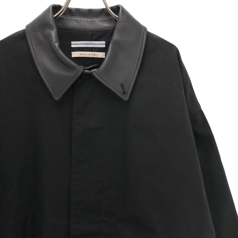 Cristaseya / クリスタセヤ | 2024AW | OVERSIZED WATER REPELLENT TRENCH WITH LEATHER PATCH コート BFO-54080-B | XL | メンズ