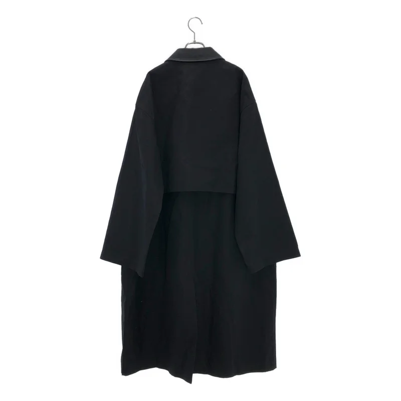 Cristaseya / クリスタセヤ | 2024AW | OVERSIZED WATER REPELLENT TRENCH WITH LEATHER PATCH コート BFO-54080-B | XL | メンズ