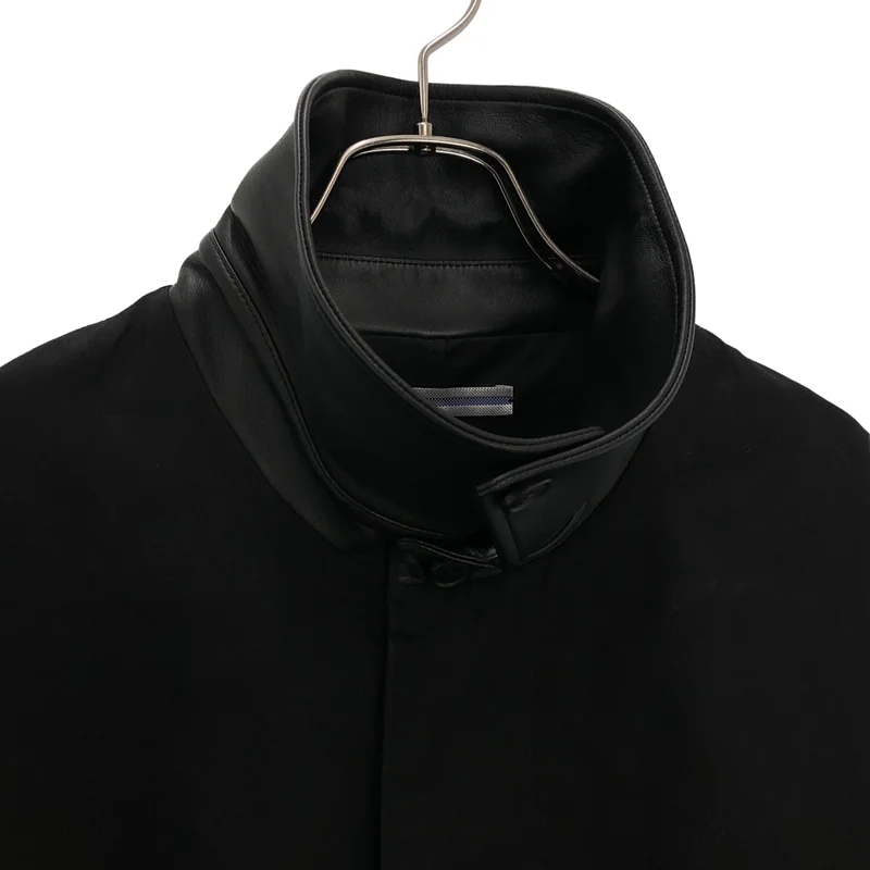 Cristaseya / クリスタセヤ | 2024AW | OVERSIZED WATER REPELLENT TRENCH WITH LEATHER PATCH コート BFO-54080-B | XL | メンズ