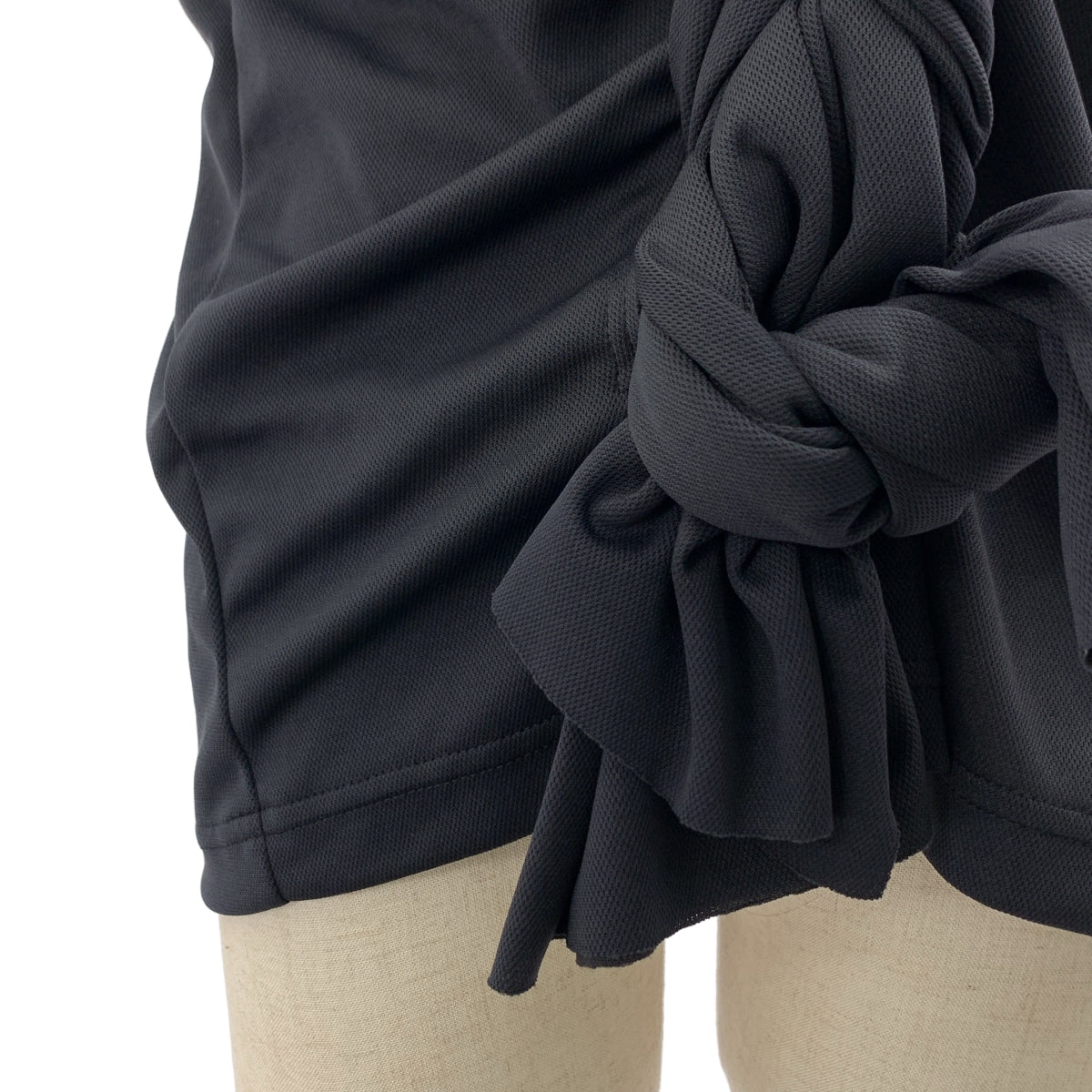 【美品】  COMME des GARCONS / コムデギャルソン | 2025AW | ポリエステル 編み込み ノースリーブ カットソー | L | ブラック | レディース 美品】 COMME des GARCONS / コムデギャルソン | 2025AW