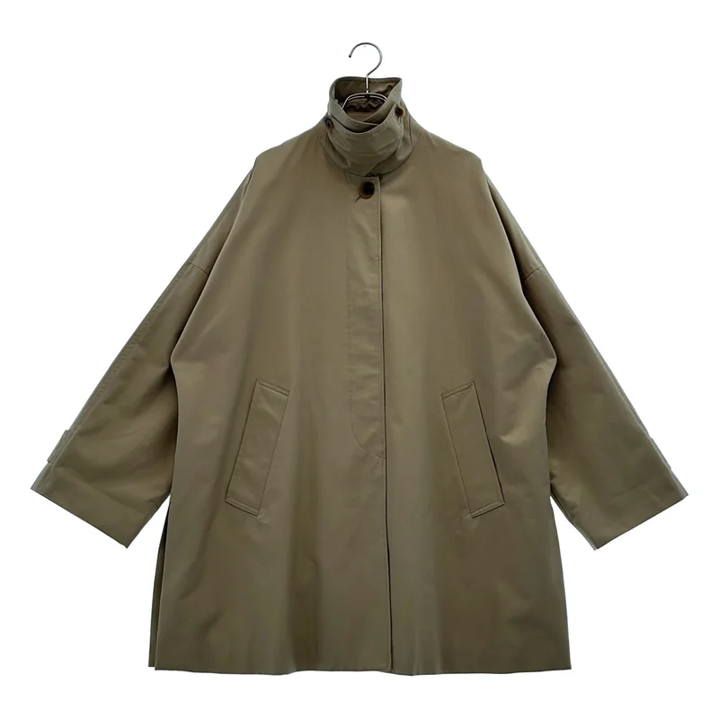 Spick and Span / スピックアンドスパン | 2026SS | T/C ギャバ ステンカラー ハーフコート | 36 | レディース