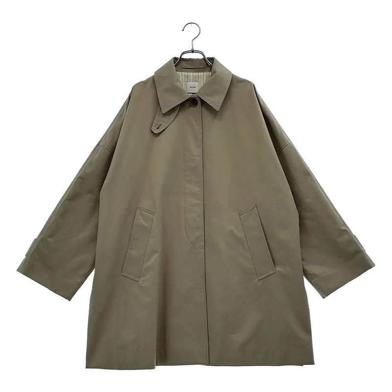Spick and Span / スピックアンドスパン | 2026SS | T/C ギャバ ステンカラー ハーフコート | 36 | レディース