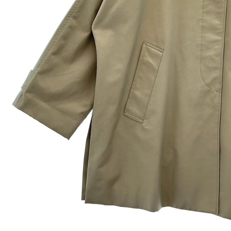 Spick and Span / スピックアンドスパン | 2026SS | T/C ギャバ ステンカラー ハーフコート | 36 | レディース